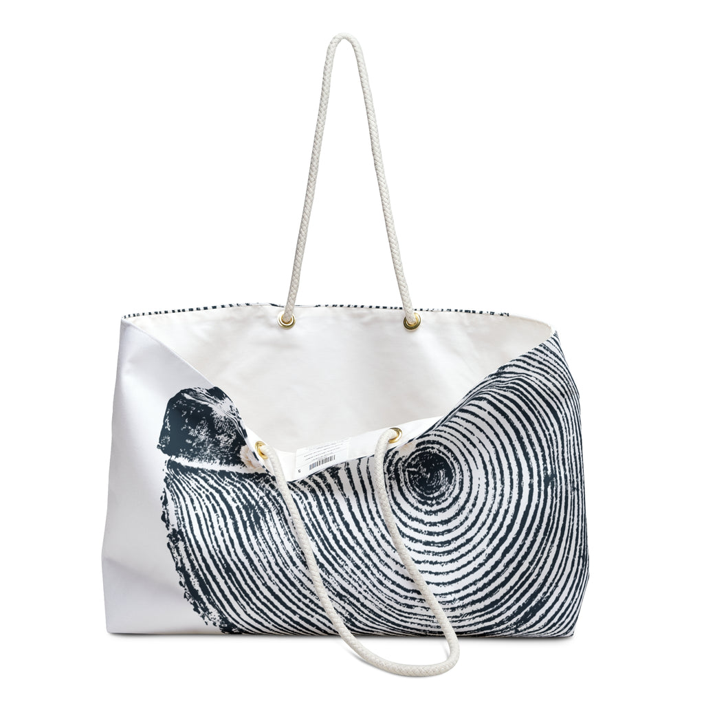 Hemlock Tree Ring Weekender Bag Midnight Blue