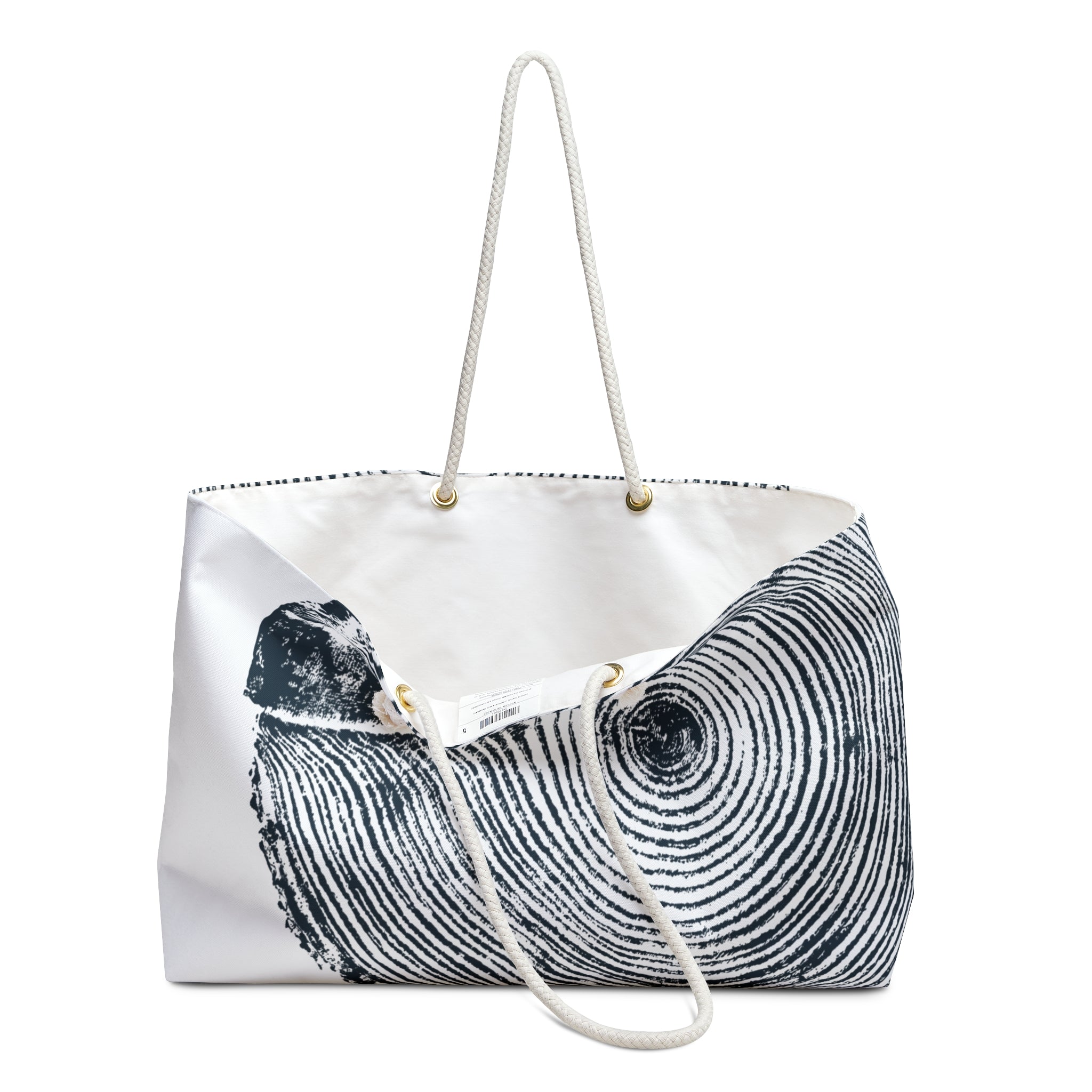 Hemlock Tree Ring Weekender Bag Midnight Blue