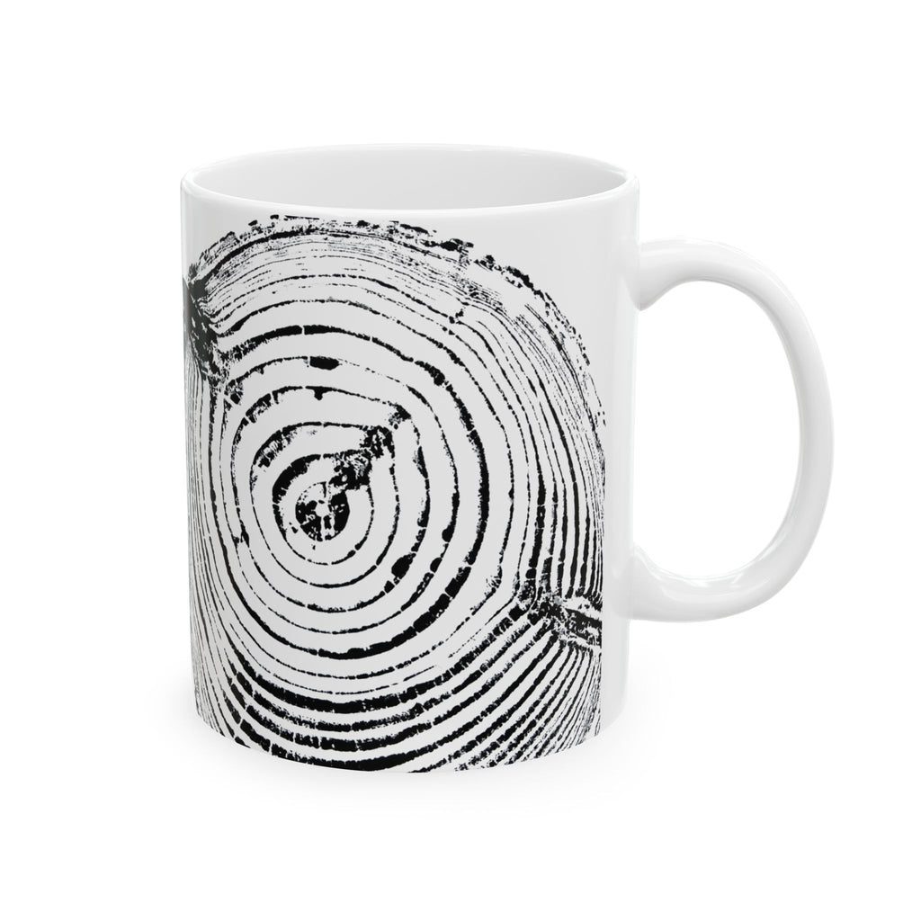Cottonwood Tree Ring Print Ceramic Mug #0529