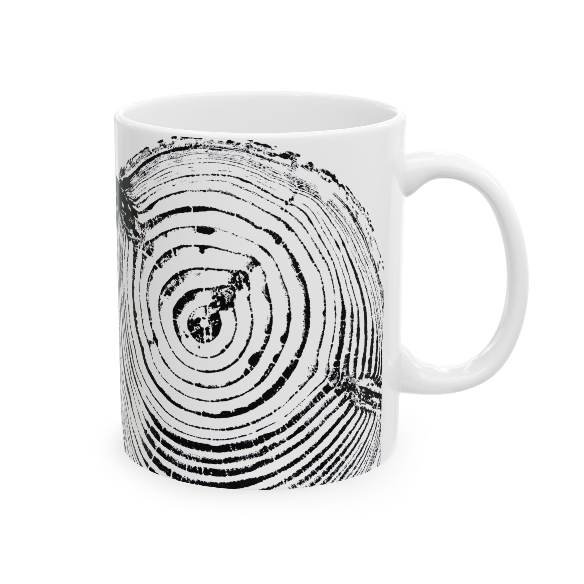 Cottonwood Tree Ring Print Ceramic Mug #0529