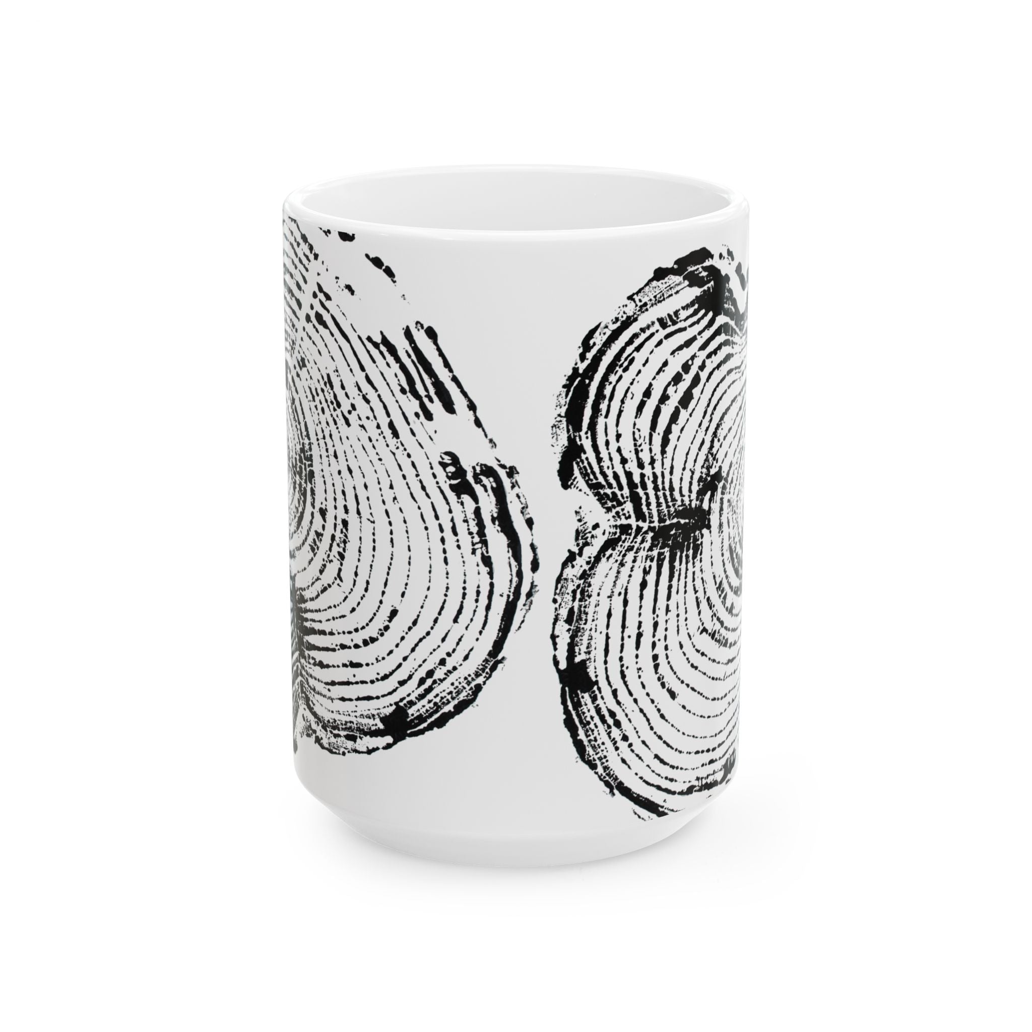Cottonwood Tree Ring Print Ceramic Mug #0404