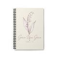 Lily of the Valley Spiral Notebook — "Grace Upon Grace" Christian Journal (Ruled)