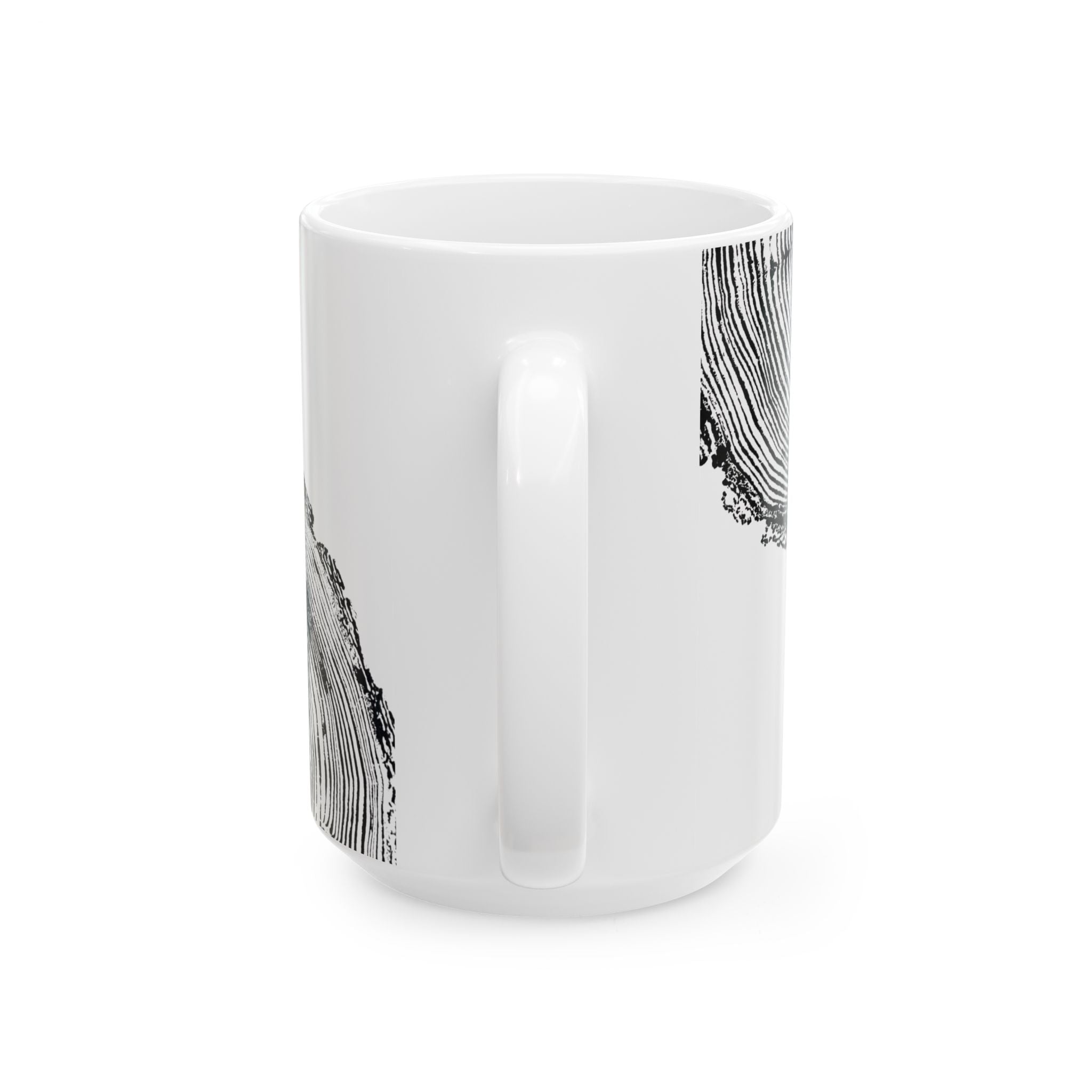 Fir Tree Ring Print Ceramic Mug #6773