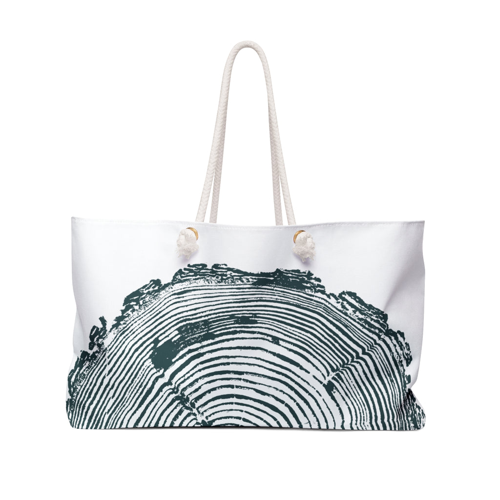Fir Tree Ring Weekender Bag Deep Waters