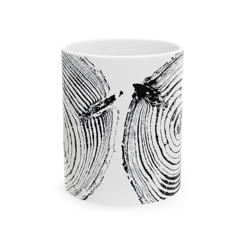 Cottonwood Tree Ring Print Ceramic Mug #0529