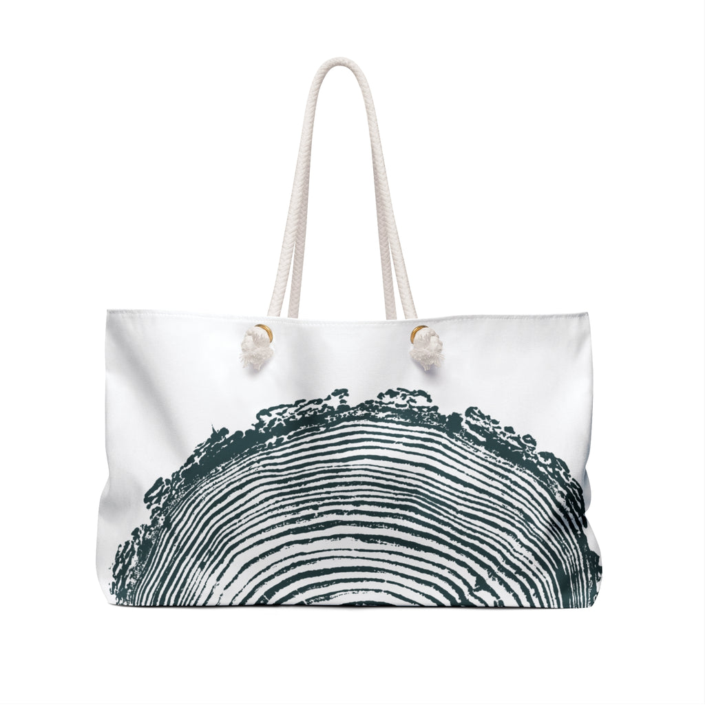 Fir Tree Ring Weekender Bag Deep Waters