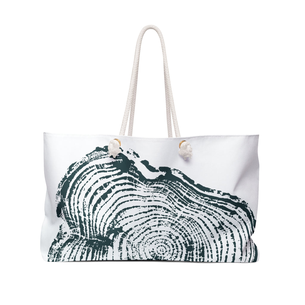 Cottonwood Tree Ring Weekender Bag Deep Waters