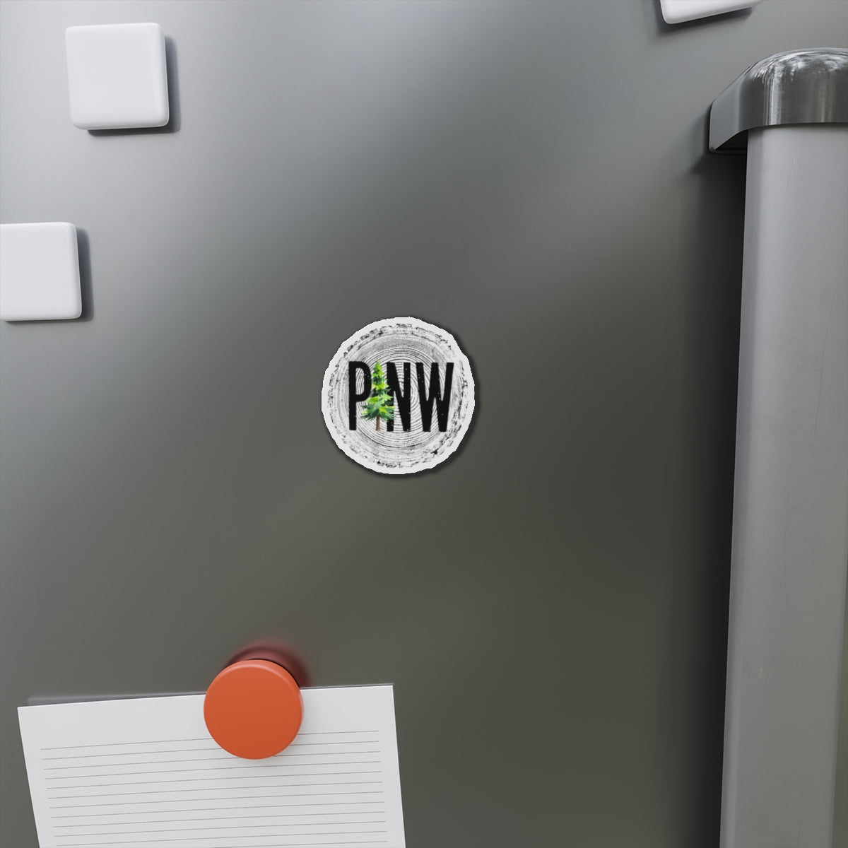 PNW Tree Ring Die-Cut Magnet