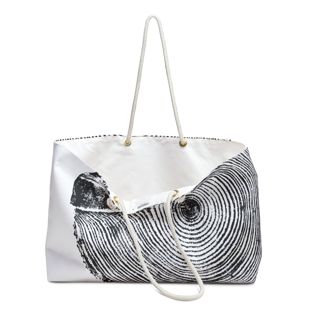 Hemlock Tree Ring Weekender Bag Charcoal