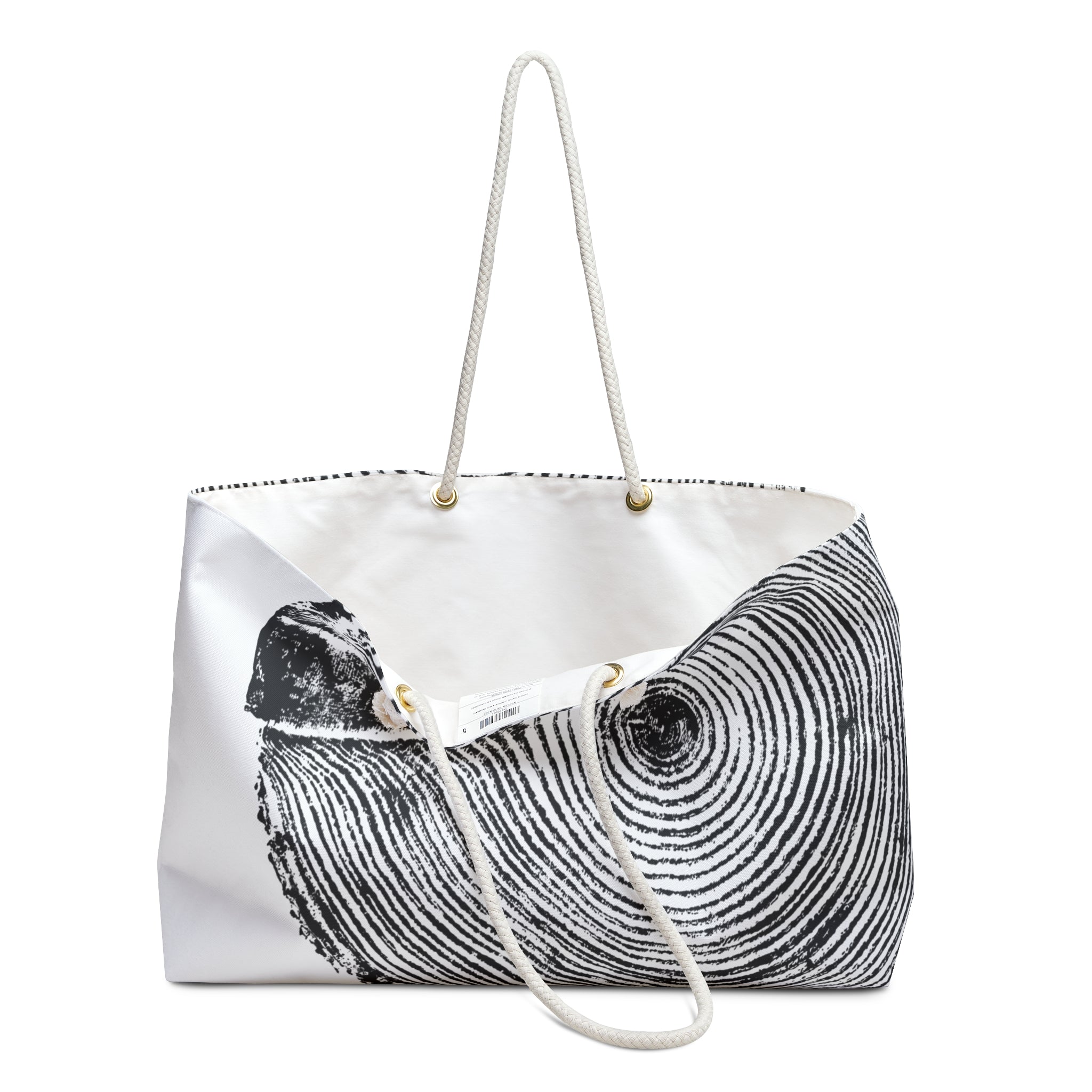 Hemlock Tree Ring Weekender Bag Charcoal