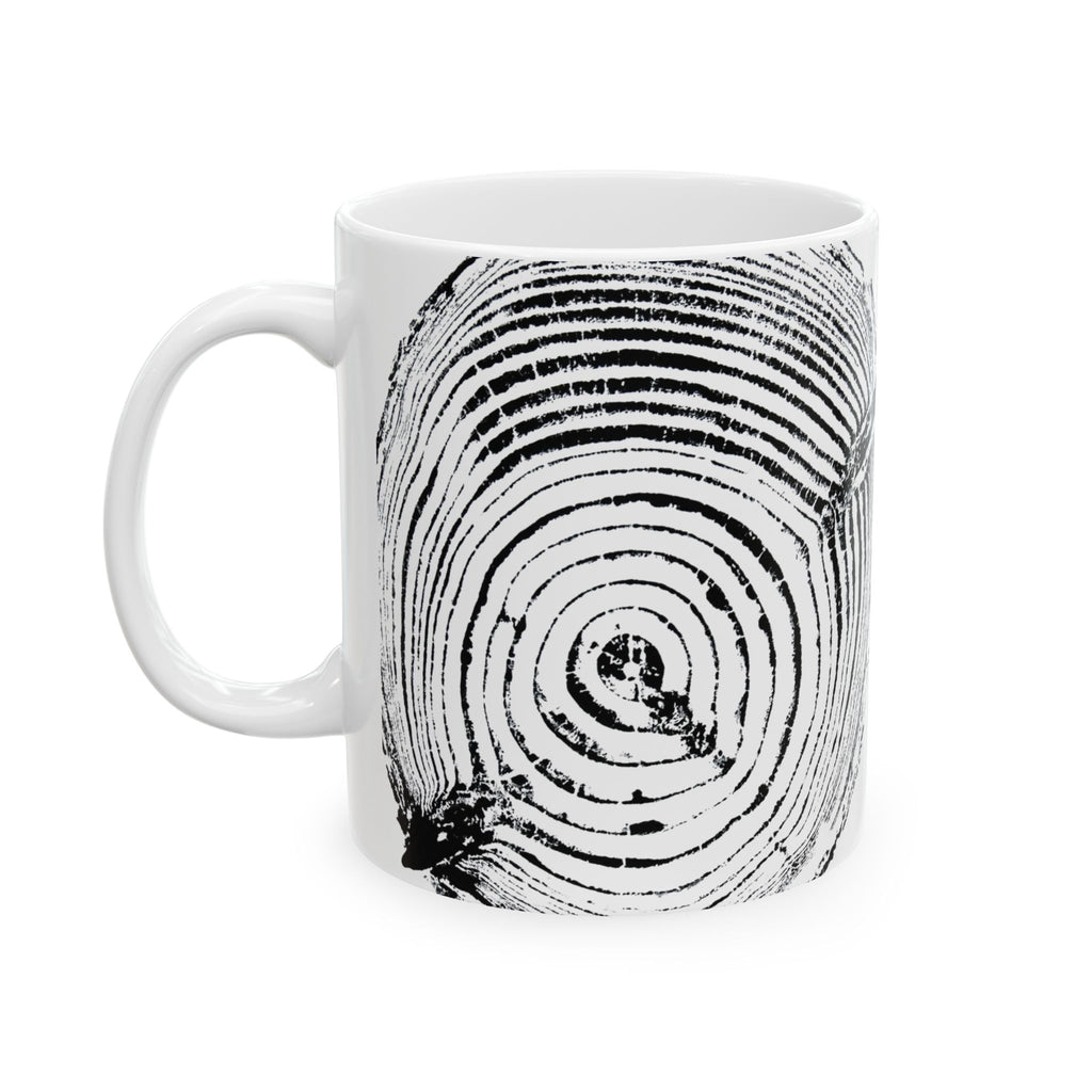 Cottonwood Tree Ring Print Ceramic Mug #0529