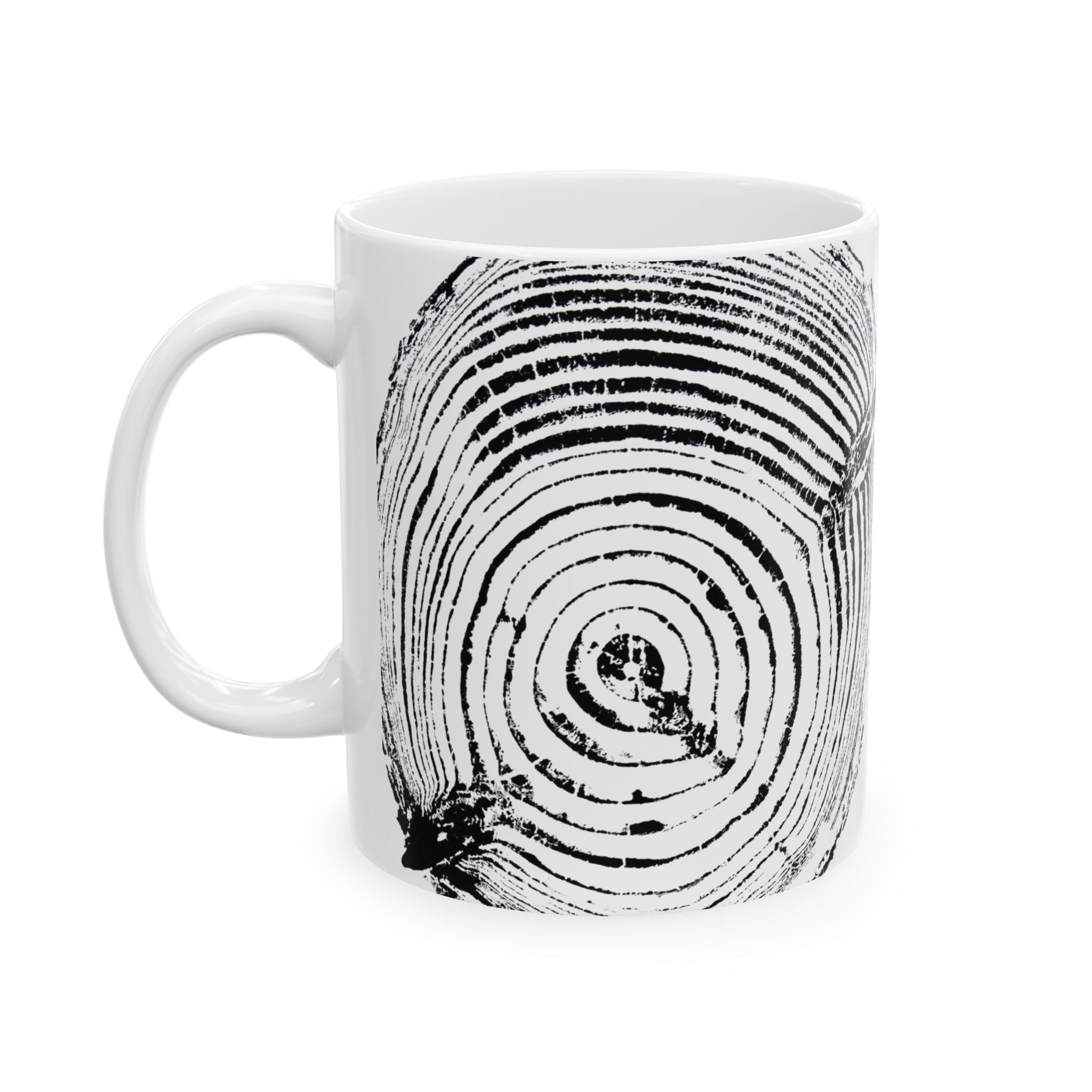 Cottonwood Tree Ring Print Ceramic Mug #0529