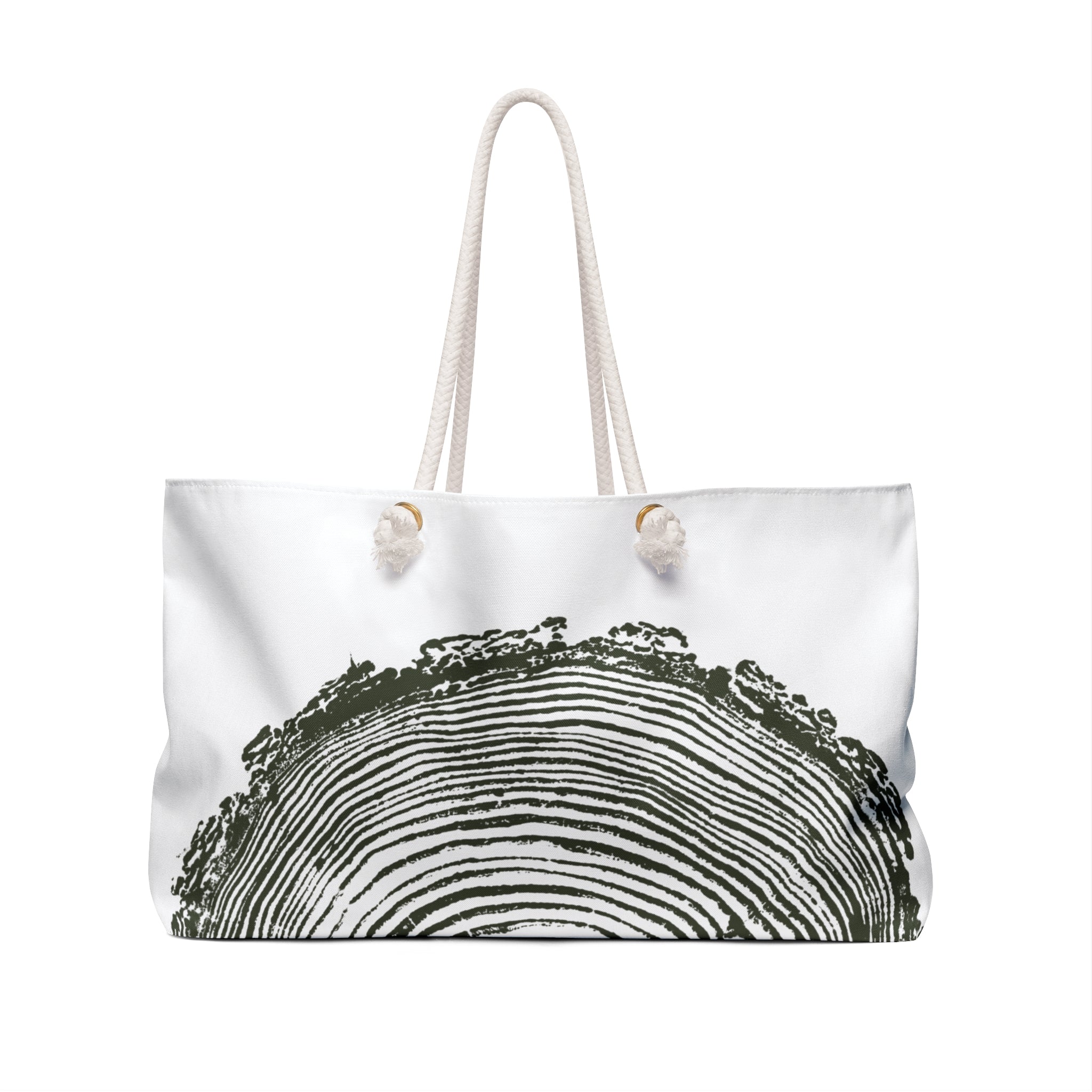 Fir Tree Ring Weekender Bag Dark Moss