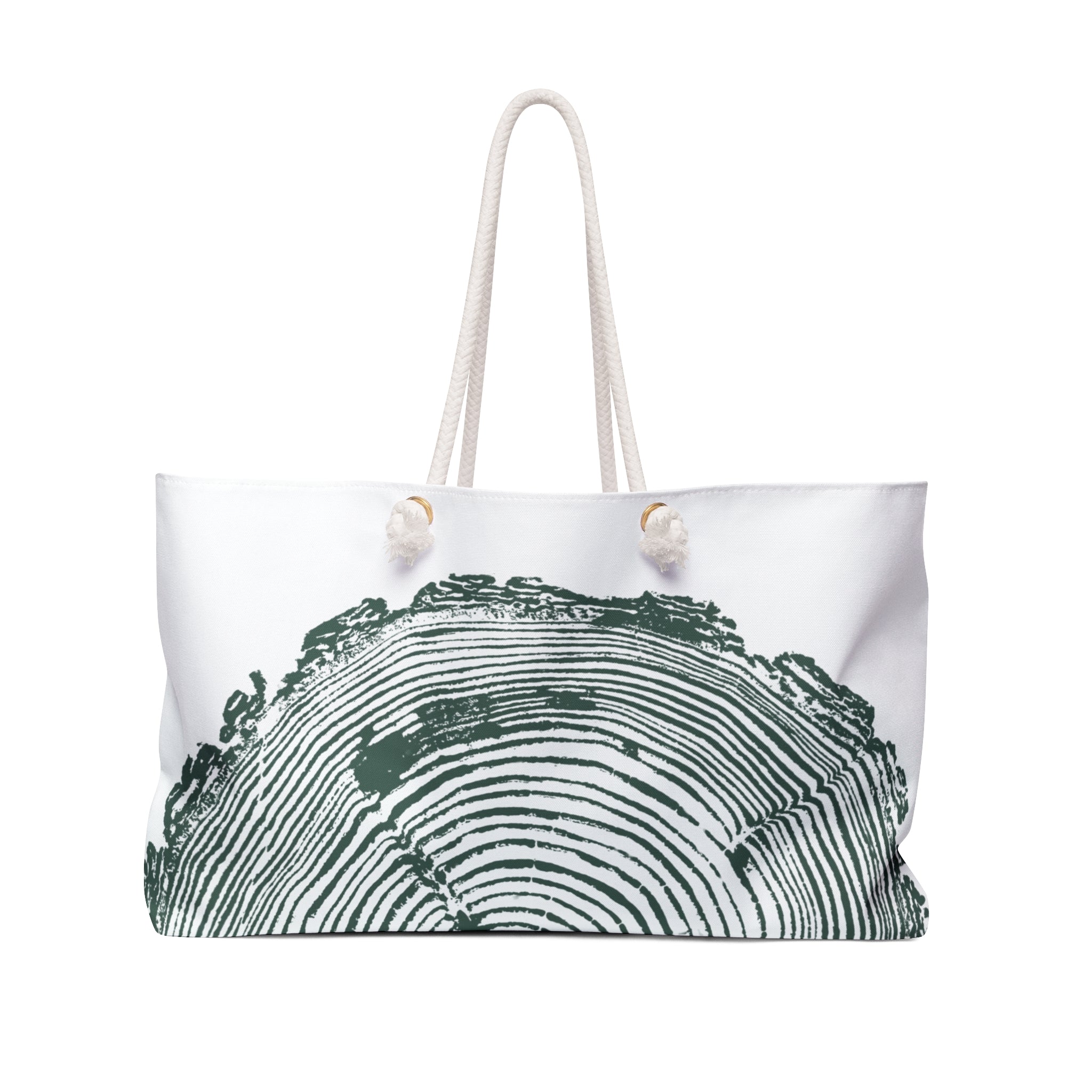 Fir Tree Ring Weekender Bag Earthy Pine