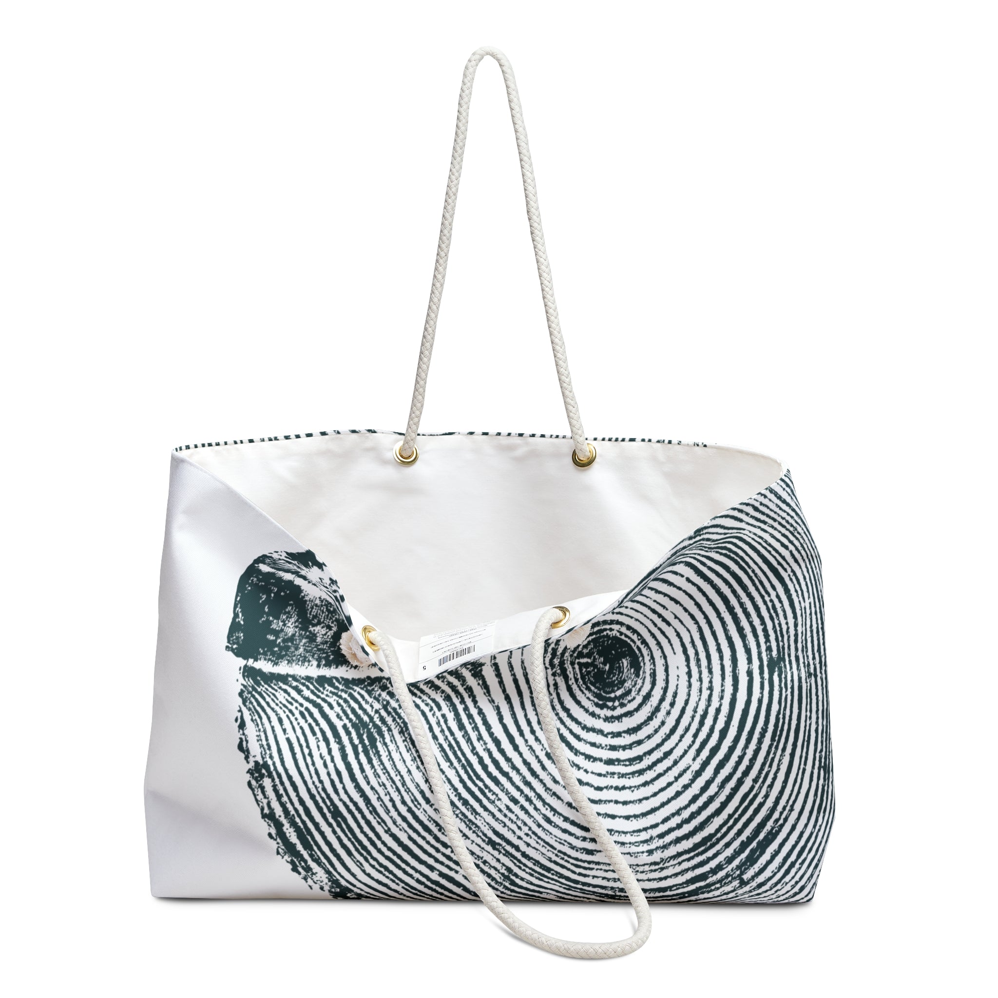 Hemlock Tree Ring Weekender Bag Deep Waters