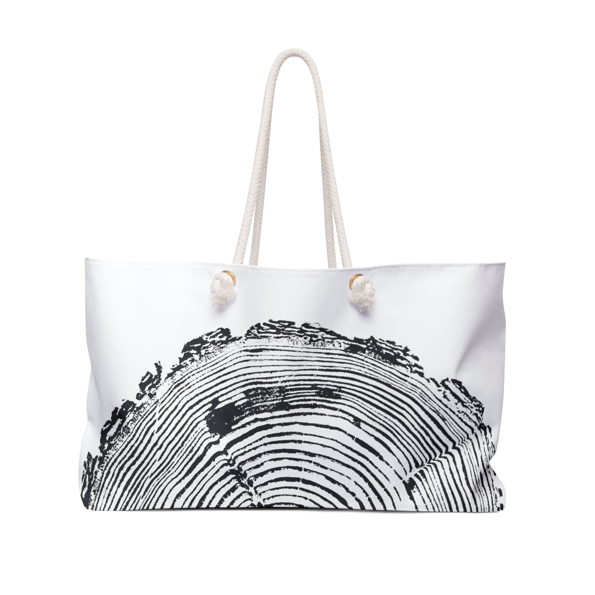 Fir Tree Ring Weekender Bag Black