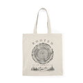 Rooted in Christ Natural Canvas Tote Bag — Rustic Faith Everyday Shopper
