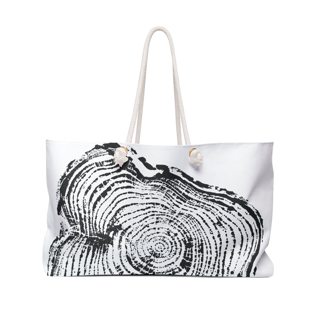 Cottonwood Tree Ring Weekender Bag Black