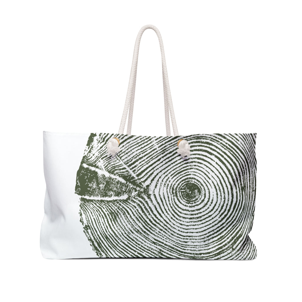 Hemlock Tree Ring Weekender Bag Forest