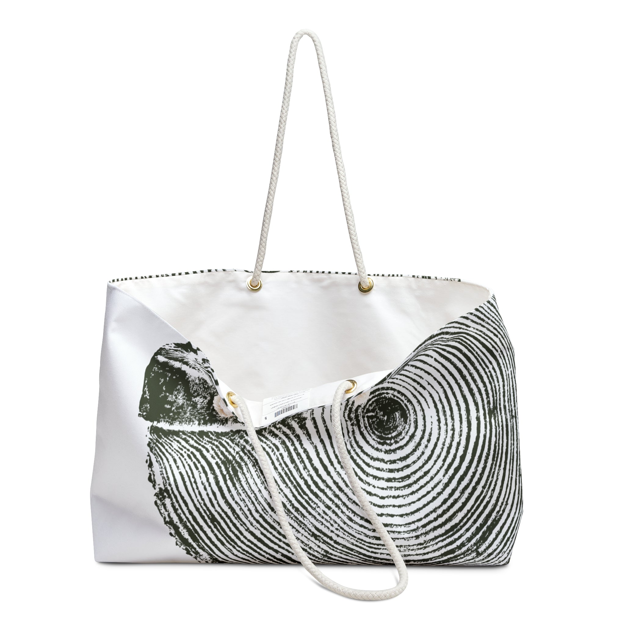 Hemlock Tree Ring Weekender Bag Dark Moss