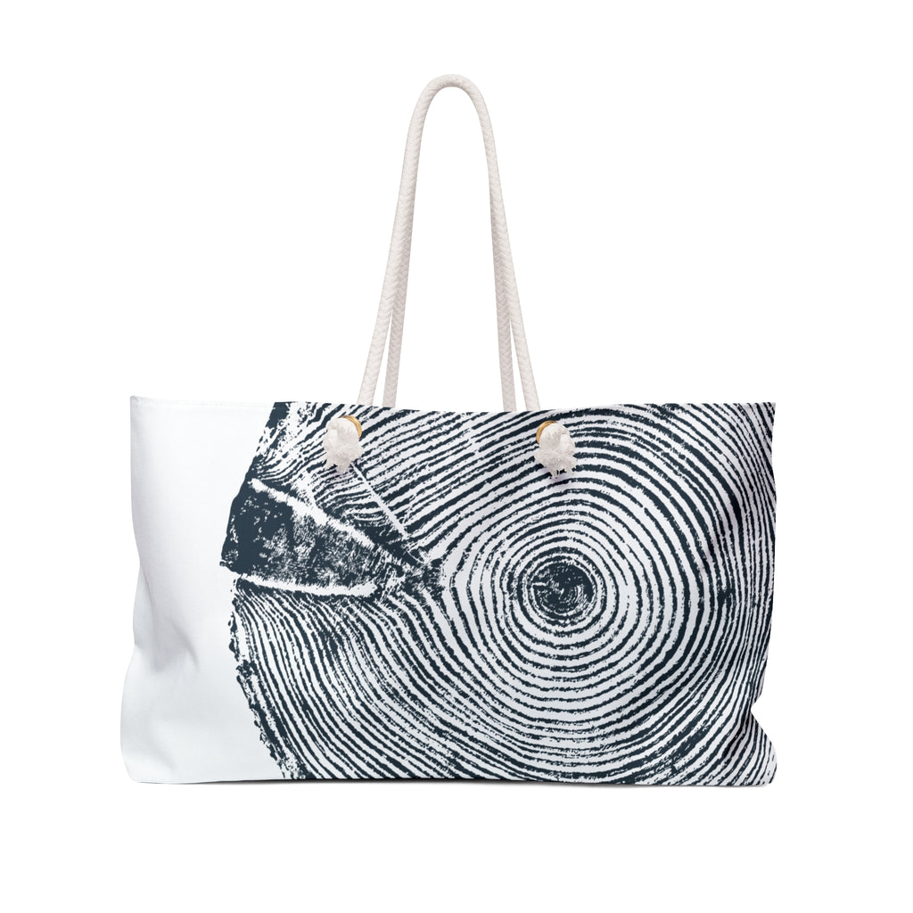 Hemlock Tree Ring Weekender Bag Midnight Blue