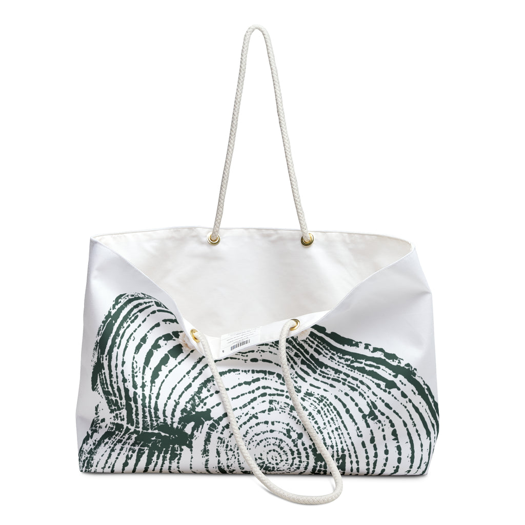 Cottonwood Tree Ring Weekender Bag Earthy Pine