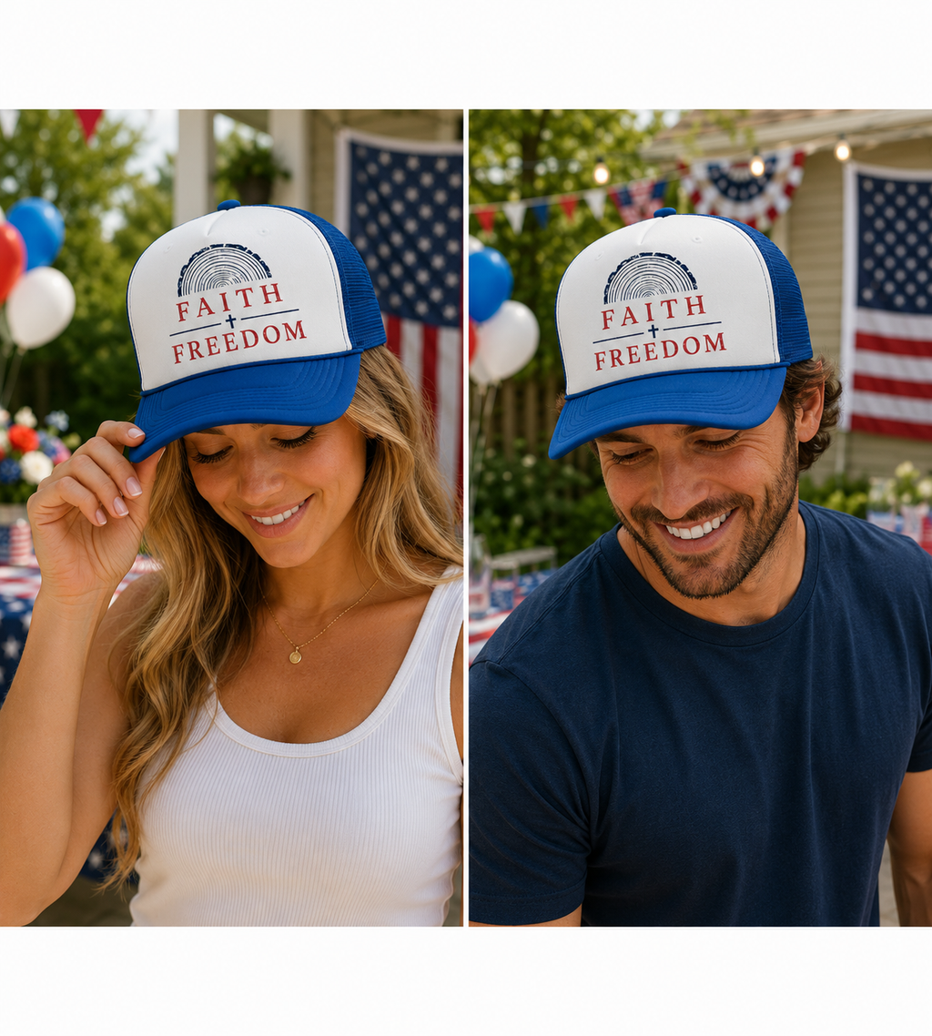 Faith Freedom Trucker Hat