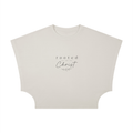 Rooted in Christ Woman's Dolman Cropped Shirt