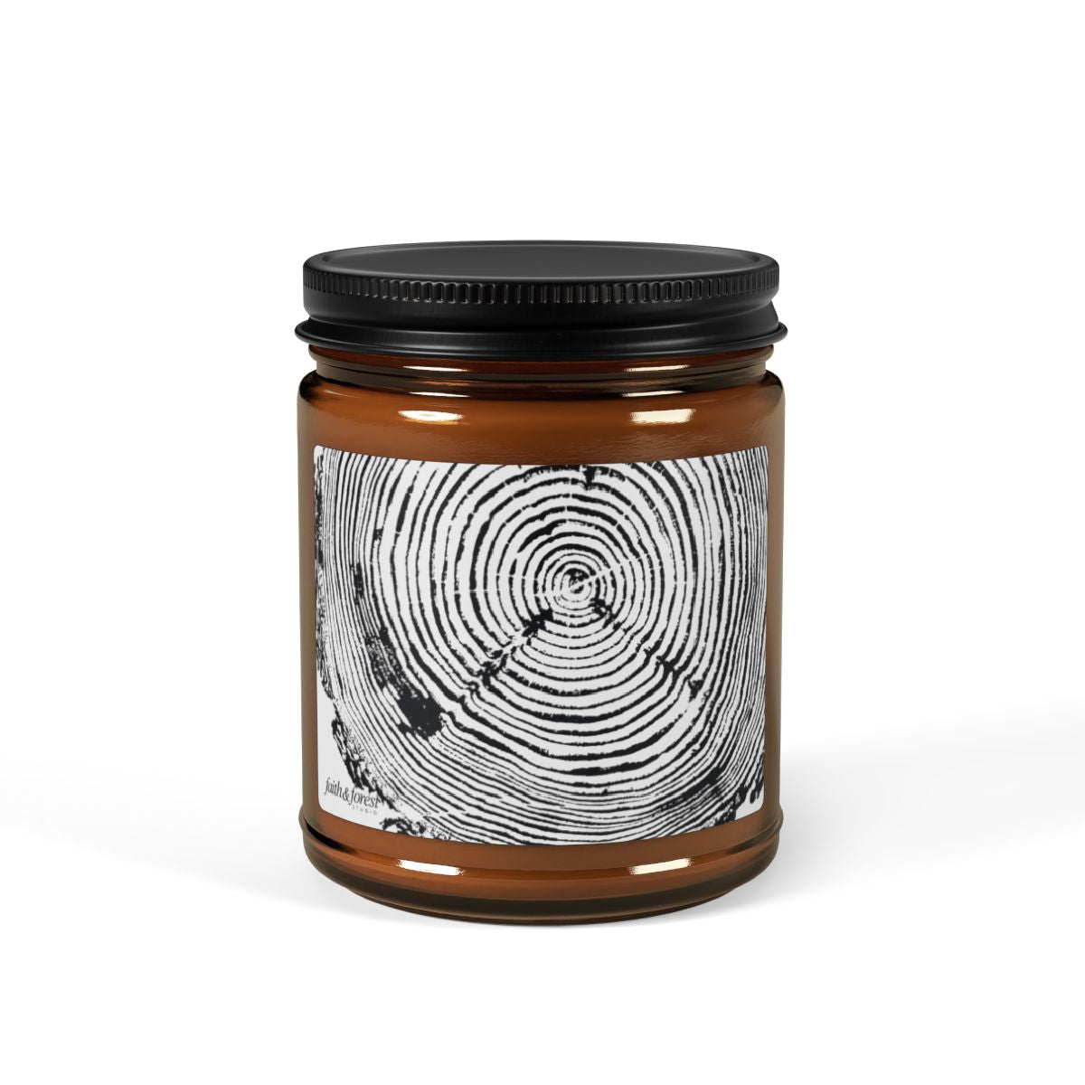 Fir Tree Relief Print 9oz Soy Candle